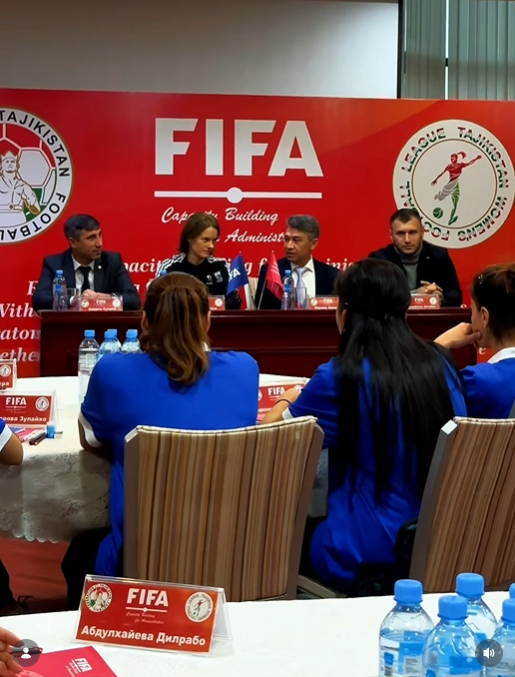 Сотрудничество с  TAJIKISTAN WOMENS FOOTBALL LEAGUE