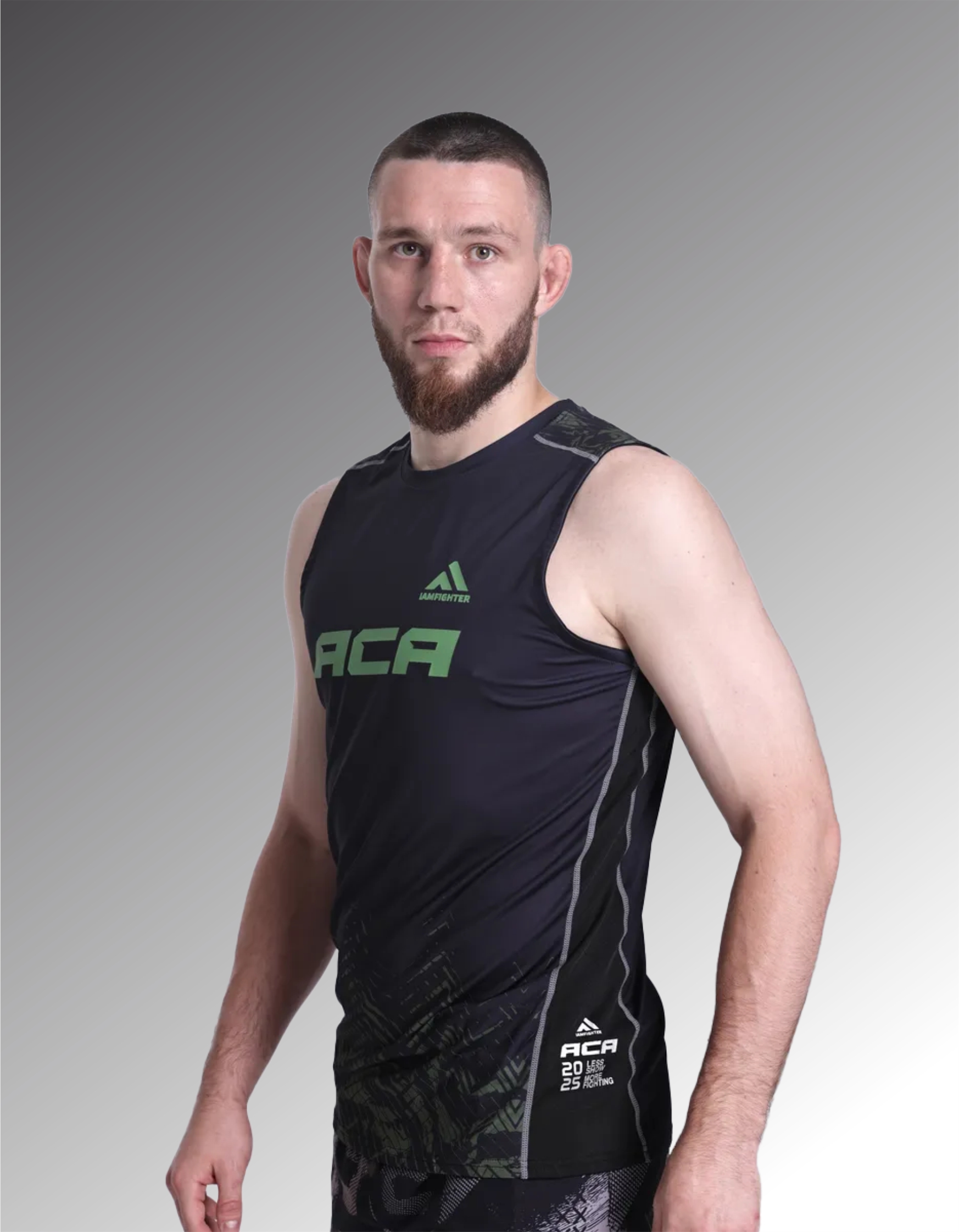 Майка без рукавов ACA (черно-хаки)