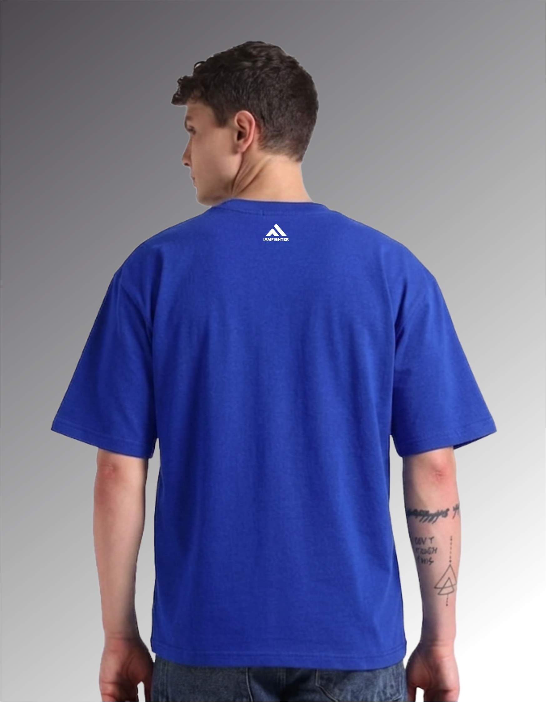 Футболка IAMFIGHTER oversize электро-синий