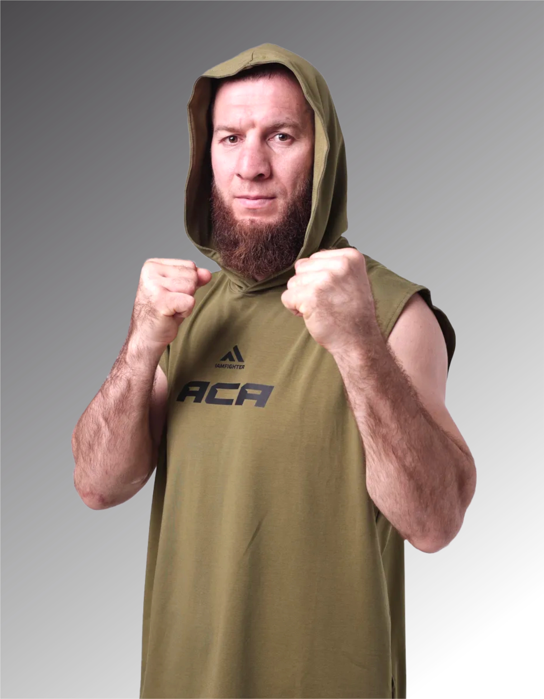 Майка без рукавов с капюшоном ACA