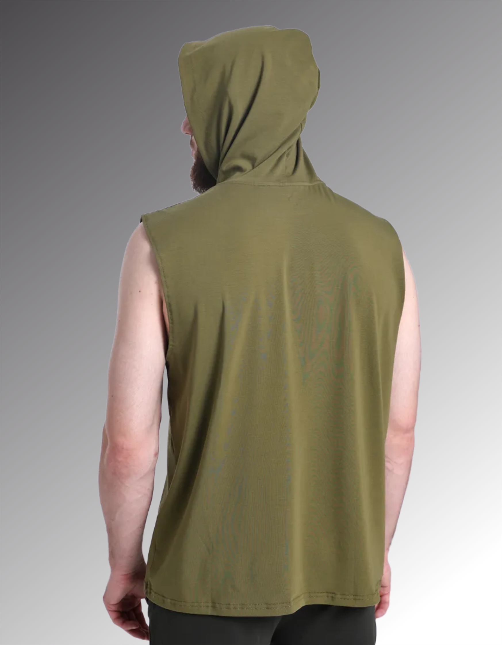 Майка без рукавов с капюшоном ACA