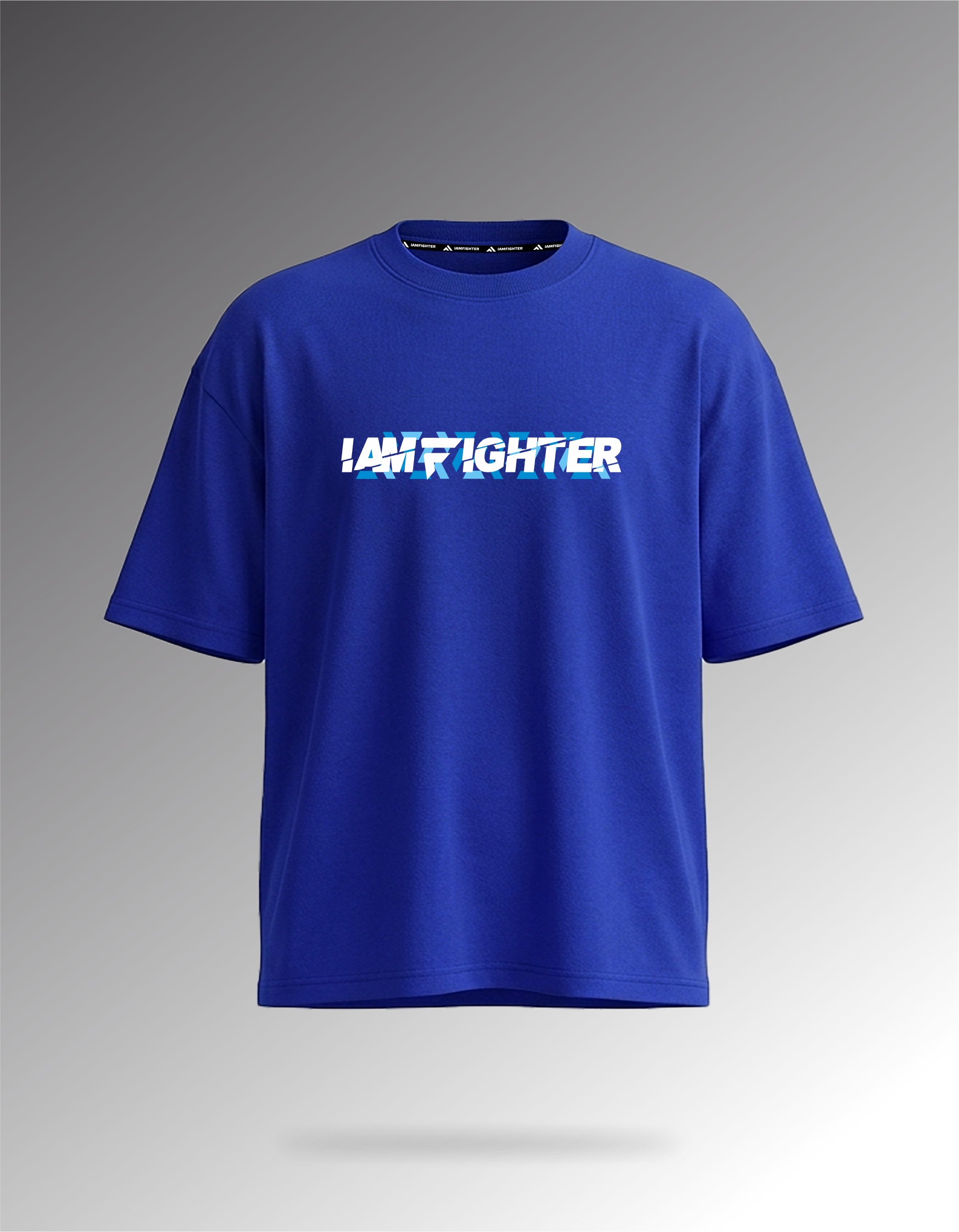 Футболка IAMFIGHTER oversize электро-синий