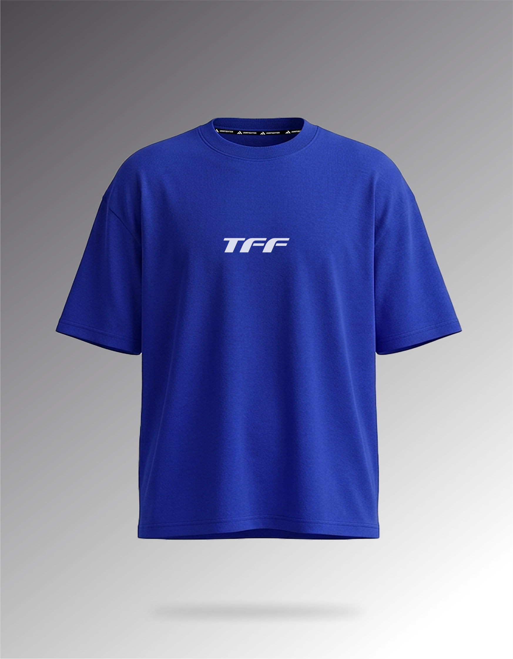 Футболка TFF oversize электро-синий