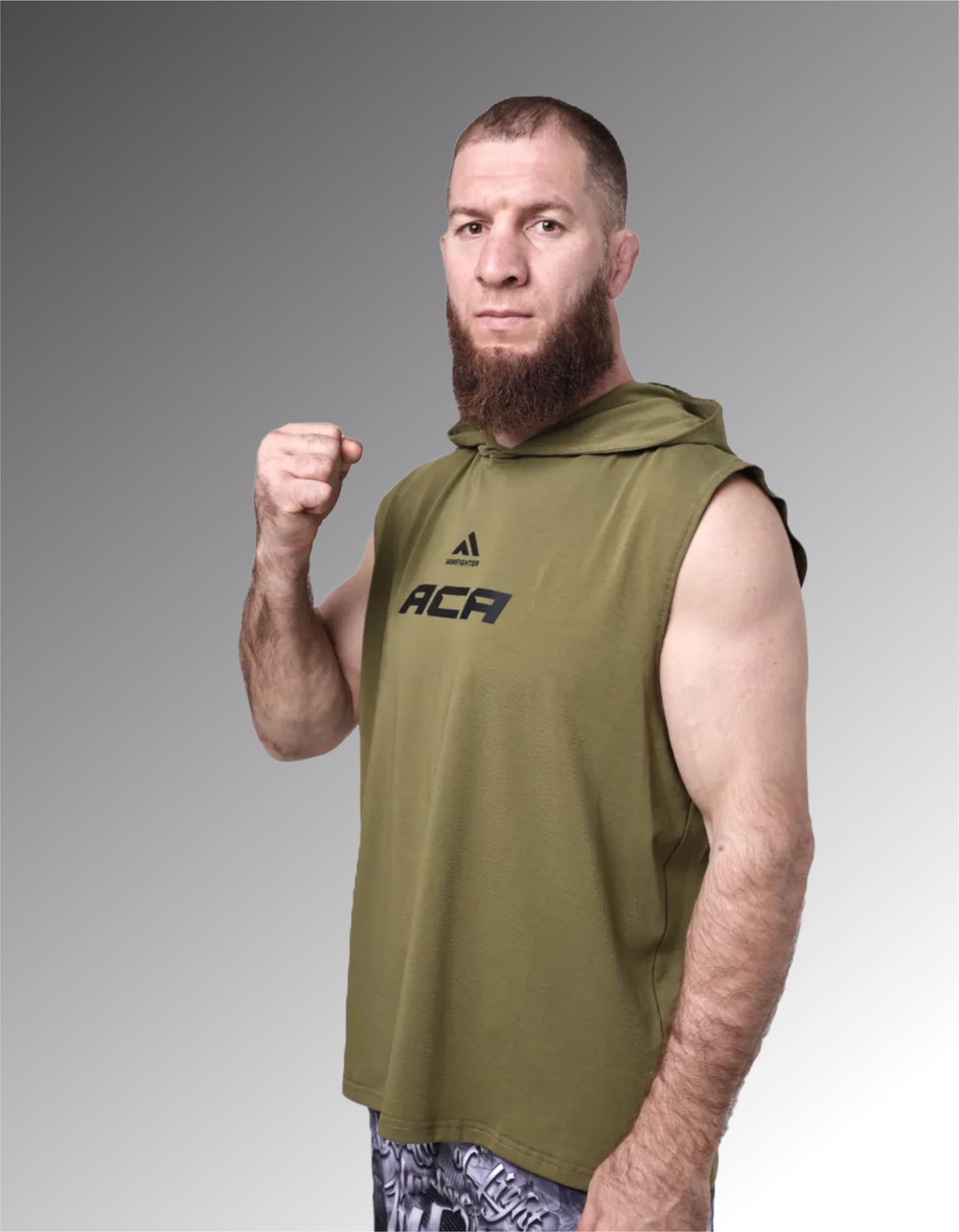 Майка без рукавов с капюшоном ACA